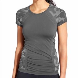 Athleta camo fastest track tee